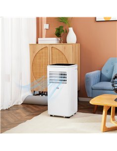 HOMCOM 9000 BTU Portable Air Conditioner, Smart Home WiFi Compatible, 4 in 1 Air Conditioning Unit, Dehumidifier, Fan with Remot 2