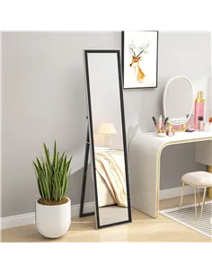 HOMCOM Glitter Frame Full-Length Mirror - Black 2