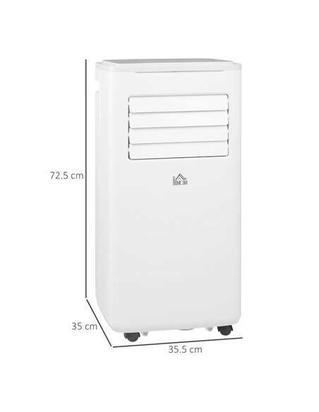 HOMCOM 9000 BTU Portable Air Conditioner, Smart Home WiFi Compatible, 4 in 1 Air Conditioning Unit, Dehumidifier, Fan with Remot