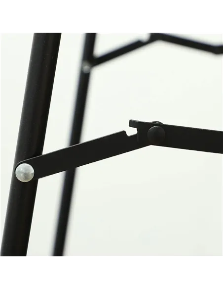 HOMCOM 150cm Arched Full Length Mirror - Black