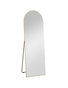HOMCOM 150cm Arched Full Length Mirror - Gold Tone