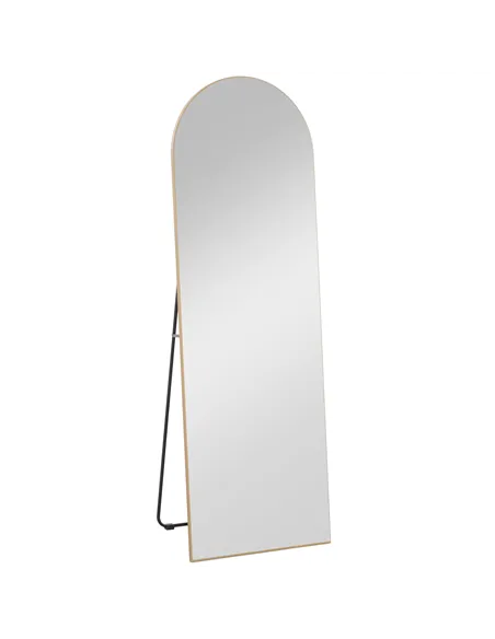 HOMCOM 150cm Arched Full Length Mirror - Gold Tone