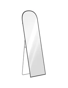 HOMCOM 165cm Aluminium Frame Standing Mirror - Black