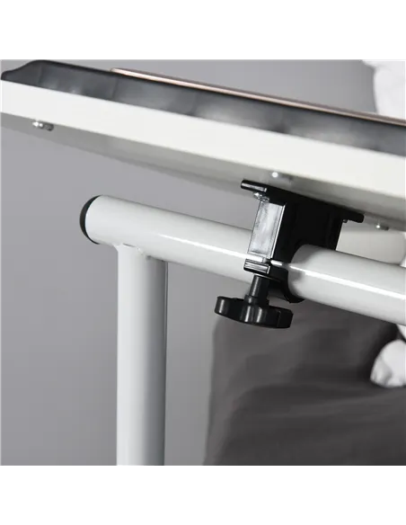 HOMCOM Functional Swivel Bedside Table End Table Side Table for Living Room Nightstand for Bedroom