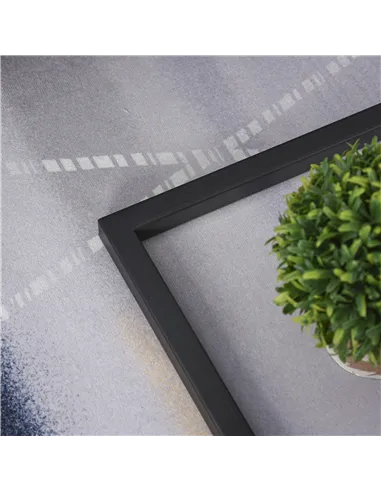 HOMCOM C Shape Bedside Table w/Metal Frame Marble-Effect Top Sofa Narrow Snack End Table for Living Room, Black