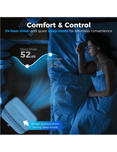 HOMCOM 14000 BTU Mobile Air Conditioner, Smart Home WiFi Compatible, with Heater, Cooler, Dehumidifier, Fan, 24H Timer