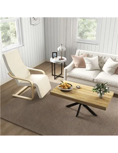 HOMCOM Set of 2 Round Side Table with Metal Legs, Modern End Table Bedside Table for Living Room, Bedroom, White