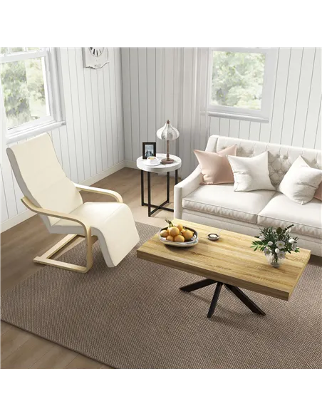 HOMCOM Set of 2 Round Side Table with Metal Legs, Modern End Table Bedside Table for Living Room, Bedroom, White