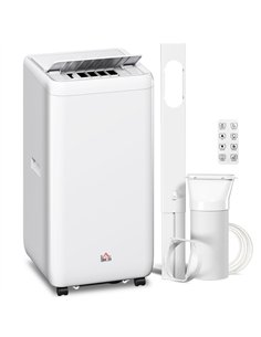 HOMCOM 12,000 BTU 5-in-1 Mobile Air Conditioner, 35m² Radius - White