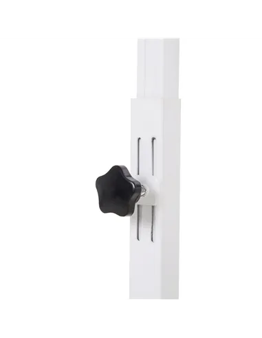 HOMCOM Height Adjustable Over Bed Table with Wheels, C Shaped Laptop Desk, Portable Hospital Bed Table for Living Room, Bedroom,