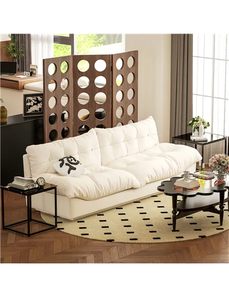 HOMCOM Nest of Tables, Set of 2 Coffee Table, Side Tables with Tempered Glass Desktop and Metal Frame for Living Room, Bedroom, 