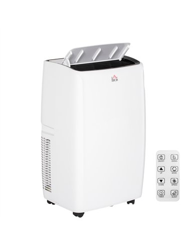 HOMCOM 12,000 BTU Mobile Air Conditioner, Grade A Rated - White