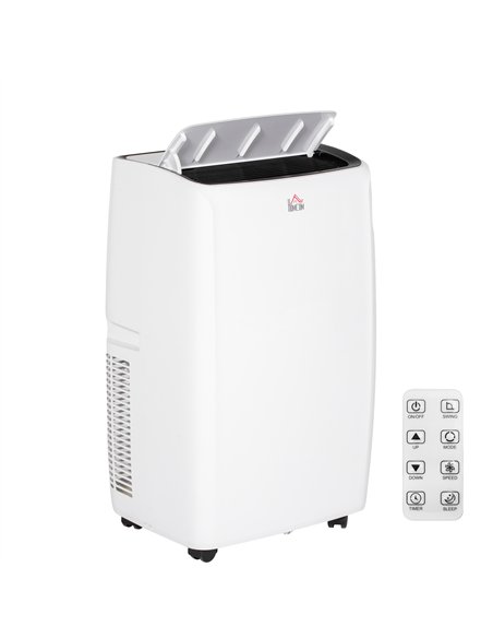 HOMCOM 12,000 BTU Mobile Air Conditioner, Grade A Rated - White