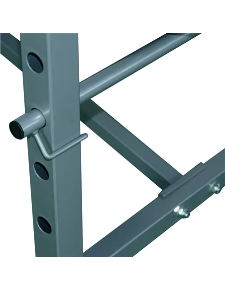 HOMCOM 4-Levels Adjustable Weight Bench Fitness Equipment with Barbell Rack-Black