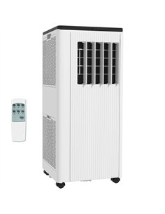 HOMCOM 7,000 BTU App-Controlled Mobile Air Conditioner, 15m² Radius - White