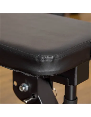 HOMCOM Adjustable Weight Bench, Foldable Bench, with Barbell Rack, Black