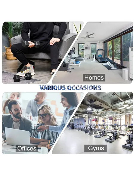 HOMCOM Multifunction Weight Bench with 2 Dumbbells, 7-Level Adjustable Hyper Extension Sit-up Bench