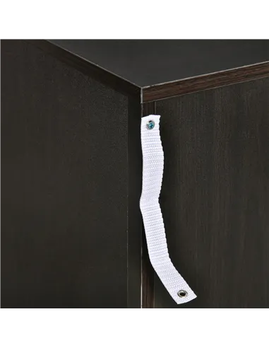 HOMCOM Bedside Cabinet with Drawer and Shelf, White Bedside Table for Bedroom, Living Room, Nightstand Side Table with Metal Rai