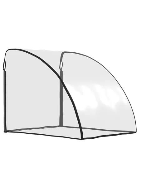 HOMCOM Baby Bike Trailer Cover, Anti Dust Rain Snow, Cold Wind, 76 x 61 x 61 cm