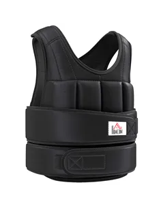 HOMCOM 15kg Weighted Vest, Adjustable Running Weight Vest with 38 Weight Bags for Men or Women Cardio Exercise, Black