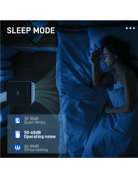 HOMCOM 9,000 BTU App-Controlled Mobile Air Conditioner, 20m² Radius - White