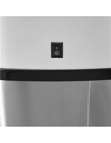 HOMCOM Stainless Steel Kitchen Sensor Dustbin Automatic Touchless Rubbish Garbage Waste Bin 58L Silver