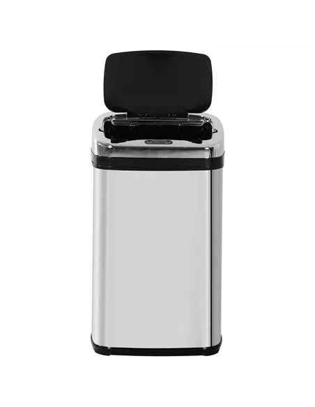 HOMCOM 30L Stainless Steel Motion Sensor Lid Bin - Silver Tone