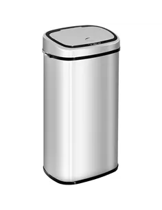 HOMCOM 68L Sensor Dustbin Stainless Steel Automatic Kitchen Waste Bin Silver