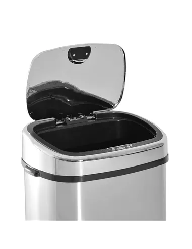 HOMCOM 68L Sensor Dustbin Stainless Steel Automatic Kitchen Waste Bin Silver