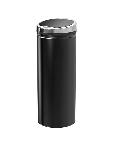 HOMCOM 50L Sensor Bin with Quiet Soft-Close Lid, Automatic Touchless Motion Sensor Rubbish Bin with Fingerprint Resistant, Stain