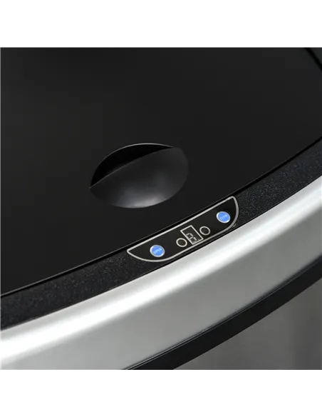 HOMCOM Stainless Steel Kitchen Sensor Dustbin Automatic Touchless Rubbish Garbage Waste Bin 48L Silver