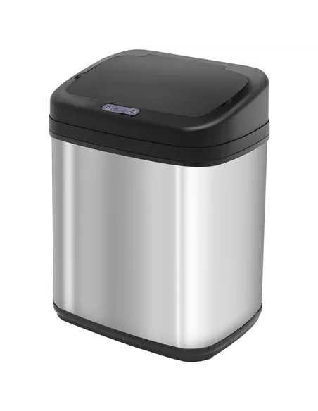HOMCOM 20L LUXURY Automatic Sensor Dustbin Kitchen Waste Bin Rubbish Trashcan Auto Dustbin Stainless Steel with Bucket 33*25*42.
