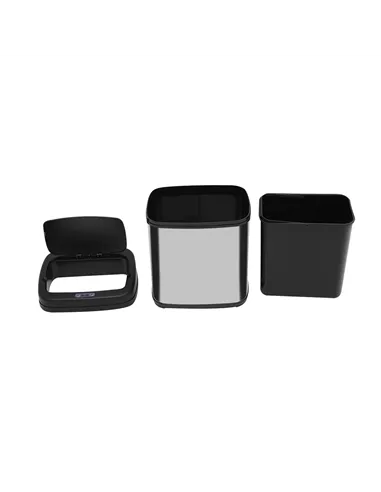 HOMCOM 20L LUXURY Automatic Sensor Dustbin Kitchen Waste Bin Rubbish Trashcan Auto Dustbin Stainless Steel with Bucket 33*25*42.