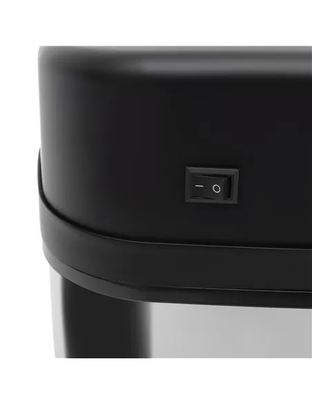 HOMCOM 20L LUXURY Automatic Sensor Dustbin Kitchen Waste Bin Rubbish Trashcan Auto Dustbin Stainless Steel with Bucket 33*25*42.