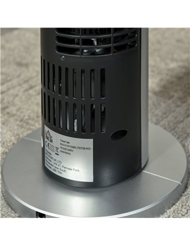 HOMCOM 31" Oscillating Tower Fan with Remote Control, 7.5H Timer, 3 Speed 3 Modes, Electric Floor Standing Cooling Fan for Home 