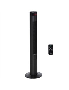 HOMCOM 46" Oscillating Tower Fan with Remote Control, 12H Timer, 3 Speed, 4 Modes, Quiet Cooling Fans, Electric Floor Standing F