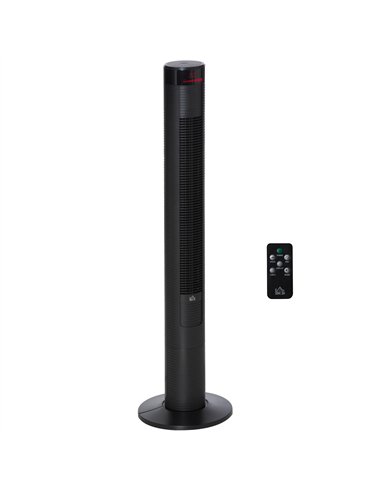 HOMCOM 46" Oscillating Tower Fan with Remote Control, 12H Timer, 3 Speed, 4 Modes, Quiet Cooling Fans, Electric Floor Standing F