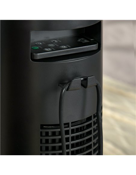 HOMCOM 46" Oscillating Tower Fan with Remote Control, 12H Timer, 3 Speed, 4 Modes, Quiet Cooling Fans, Electric Floor Standing F