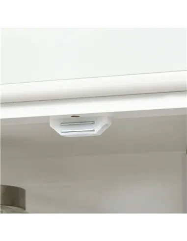 HOMCOM Freestanding Kitchen Cupboard with 4 Doors, Storage Cabinet with 6-Tier Shelving and 4 Adjustable Shelves, White