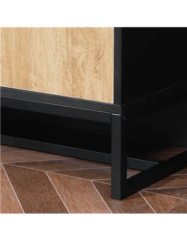 HOMCOM  Kitchen Cupboard, Freestanding Storage Cabinet with Soft Close Door, Microwave Stand with Adjustable Shelves and Drawers