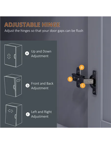 HOMCOM 180cm Freestanding Kitchen Cabinet, Modern Storage Cupboard with Open Countertop, Drawer and 6 Doors, Grey