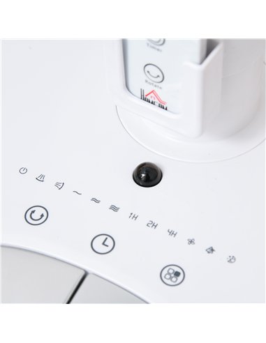 HOMCOM 9'' Air Circulator Fan 3 Speed 3 Mode, 70° Oscillation 90° Vertical Tilt, Height Adjustable, Remote Controller, for Livin