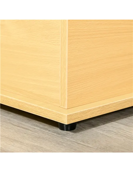 HOMCOM 113L Storage Chest, Storage Box with Flip-Top Lid and 2 Safety Hinges, Storage Trunk for Living Room, Entryway, 100 x 40 