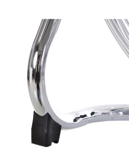 HOMCOM 20" Chrome Metal Floor Fan with Tilting, High Velocity, 3 Speed, Portable Gym Fan for Home Office, Silver