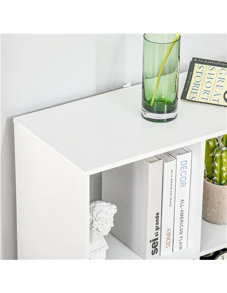 HOMCOM 6-Cube Bookshelf - White