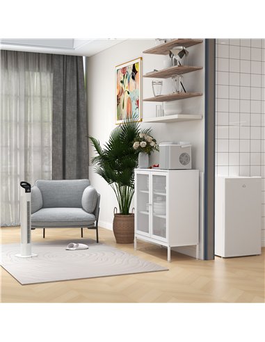 HOMCOM 31" Freestanding Tower Fan, 3 Speed 3 Mode, 7.5H Timer, Oscillating, LED Panel, Remote Control, 31 Inch Standing Fan, Whi