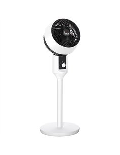 HOMCOM 9'' Air Circulator Fan 3 Speed, 70° Oscillation 90° Vertical Tilt, Carry Handle, Pedestal Fan, Pedestal Fan for Living Ro