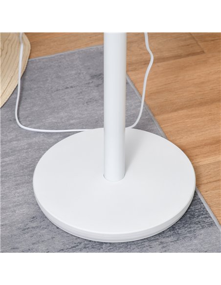 HOMCOM 9'' Air Circulator Fan 3 Speed, 70° Oscillation 90° Vertical Tilt, Carry Handle, Pedestal Fan, Pedestal Fan for Living Ro