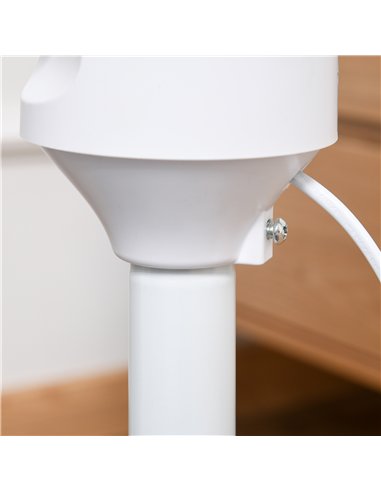 HOMCOM 9'' Air Circulator Fan 3 Speed, 70° Oscillation 90° Vertical Tilt, Carry Handle, Pedestal Fan, Pedestal Fan for Living Ro