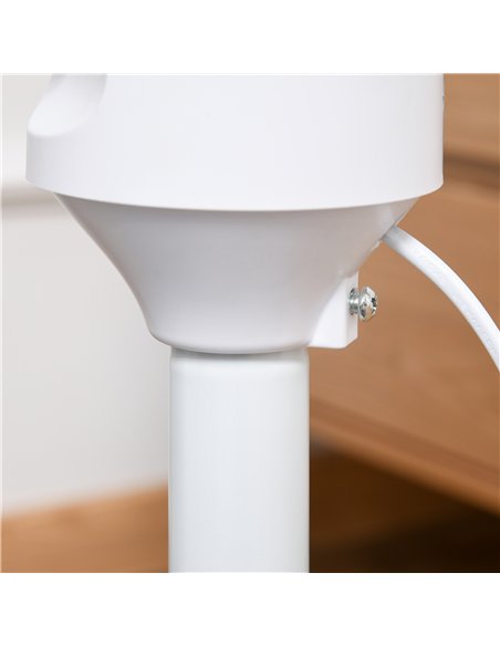 HOMCOM 9'' Air Circulator Fan 3 Speed, 70° Oscillation 90° Vertical Tilt, Carry Handle, Pedestal Fan, Pedestal Fan for Living Ro